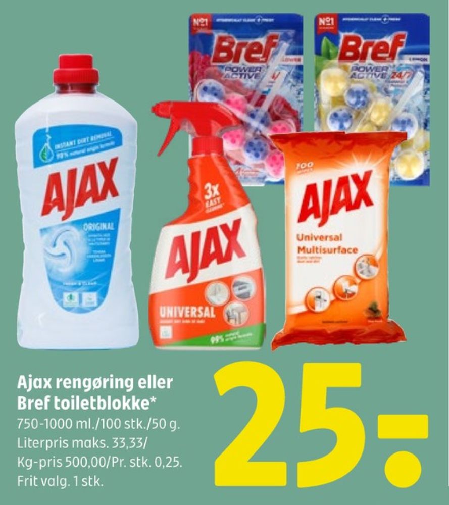 Ajax, Rengøringsservietter