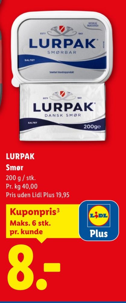 Lurpak, Smørbar