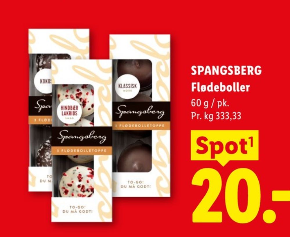 Spangsberg, Flødeboller Klassisk