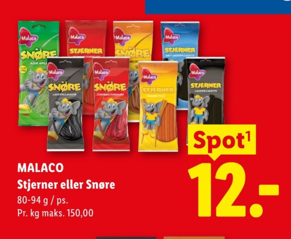 Malaco, Sliksnører Sour Apple