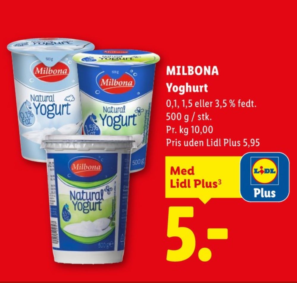 Milbona, Naturel 3,5% Yoghurt