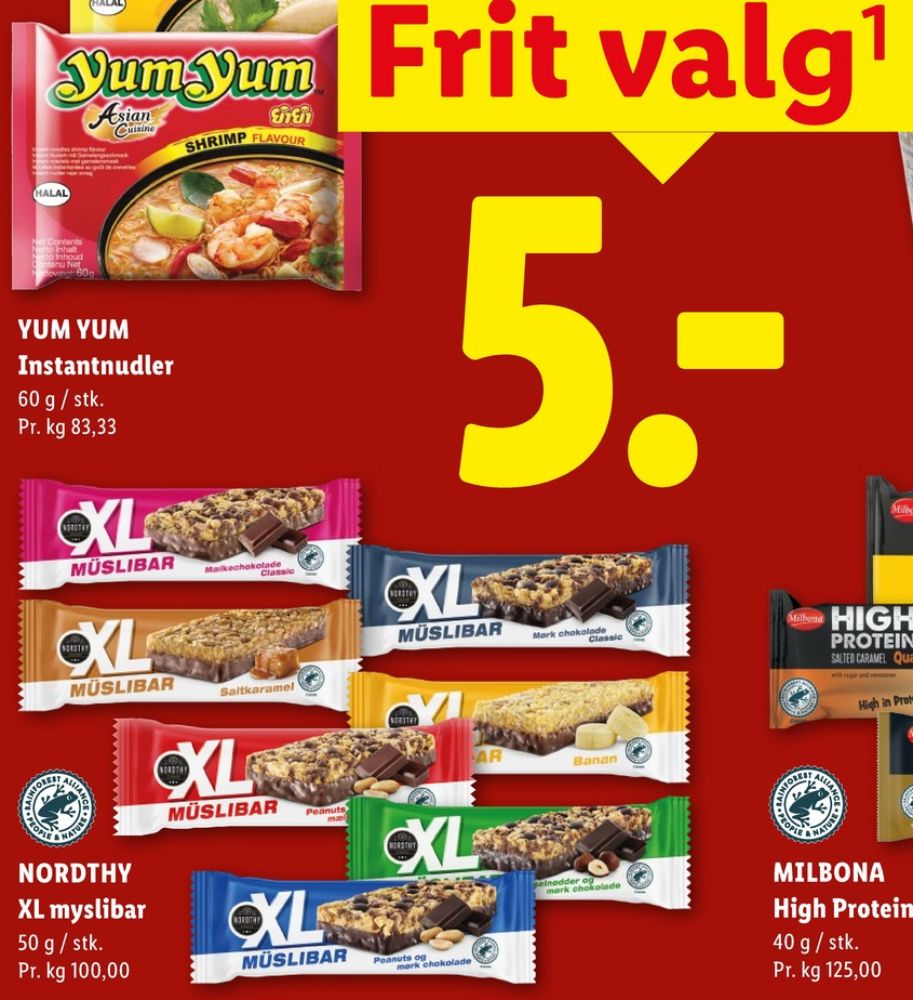 Nordthy, XL Müslibar mørk chokolade klassisk