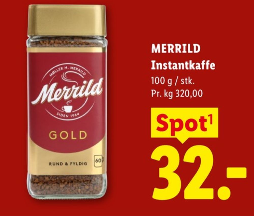 Merrild Gold, Instant Kaffe