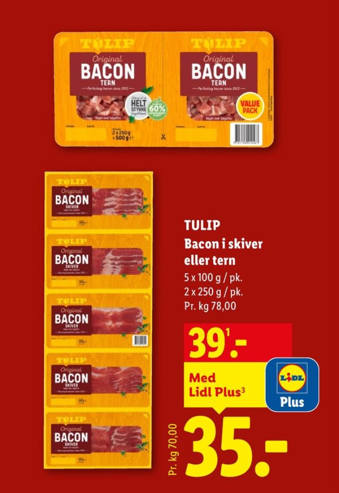 Tulip, Bacontern