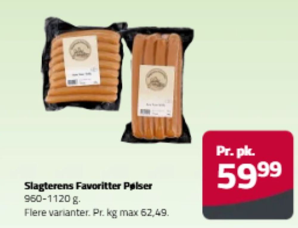 Slagterens Favoritter, Wienerpølser
