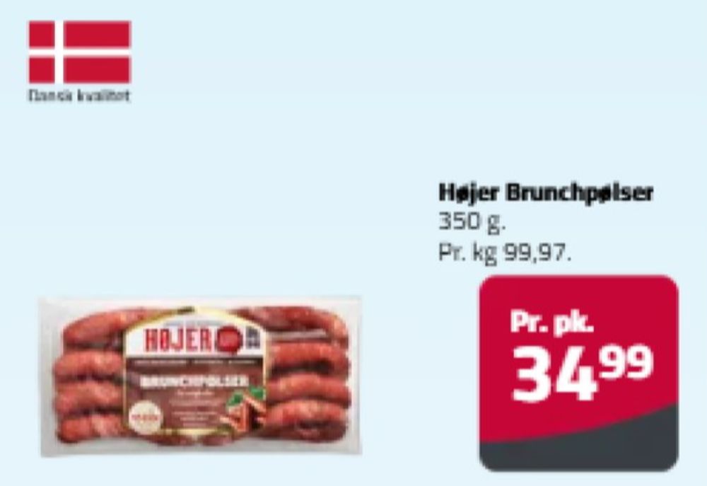 Højer Pølser, Brunchpølser