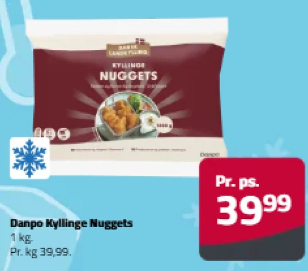 Dansk Landkylling, Kyllingenuggets