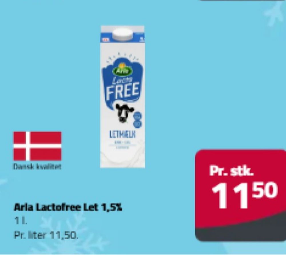 Arla Lacto FREE, Letmælk
