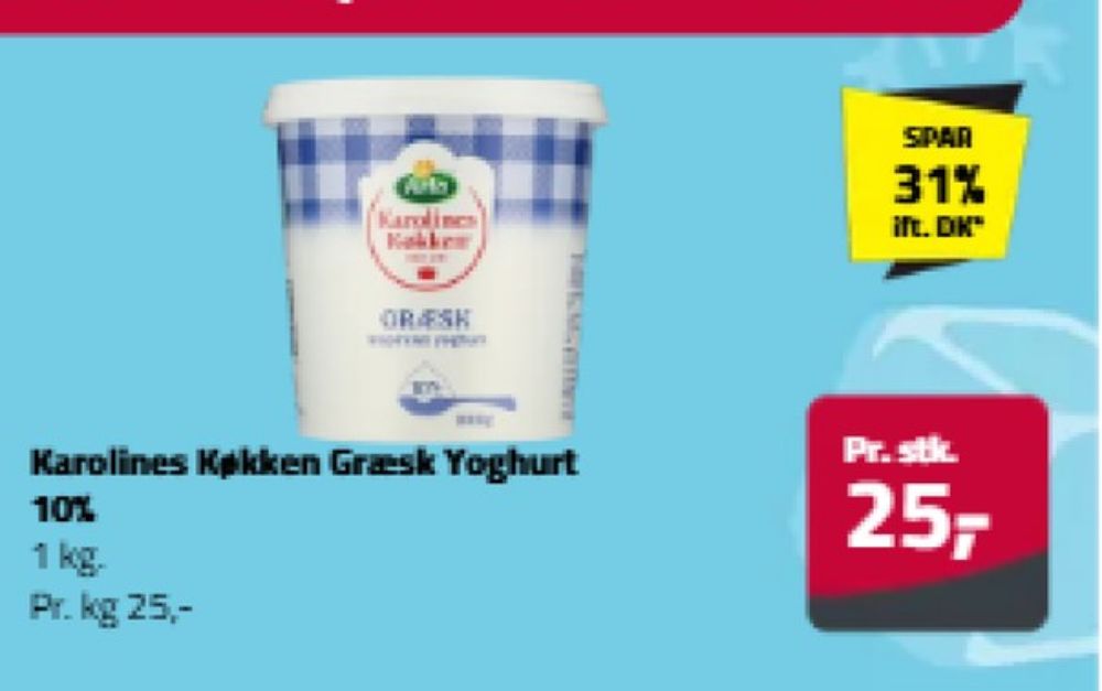 Karolines, Græsk Yoghurt 10%