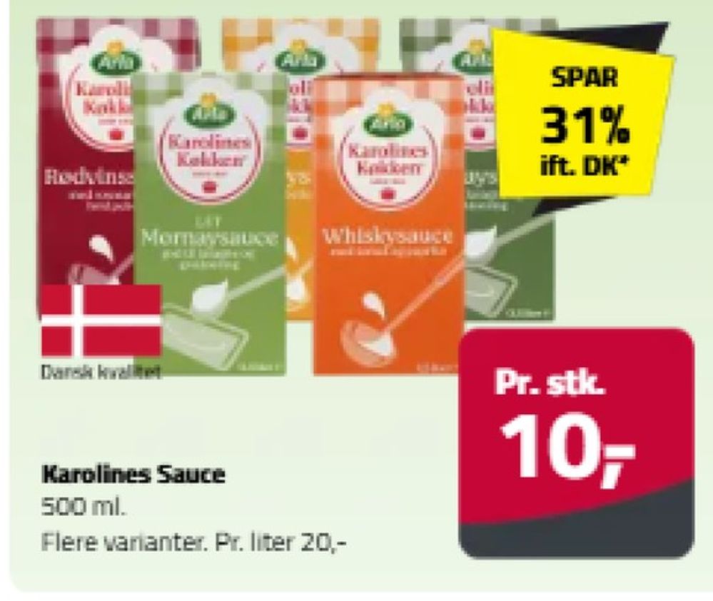 Karolines, Mornaysauce