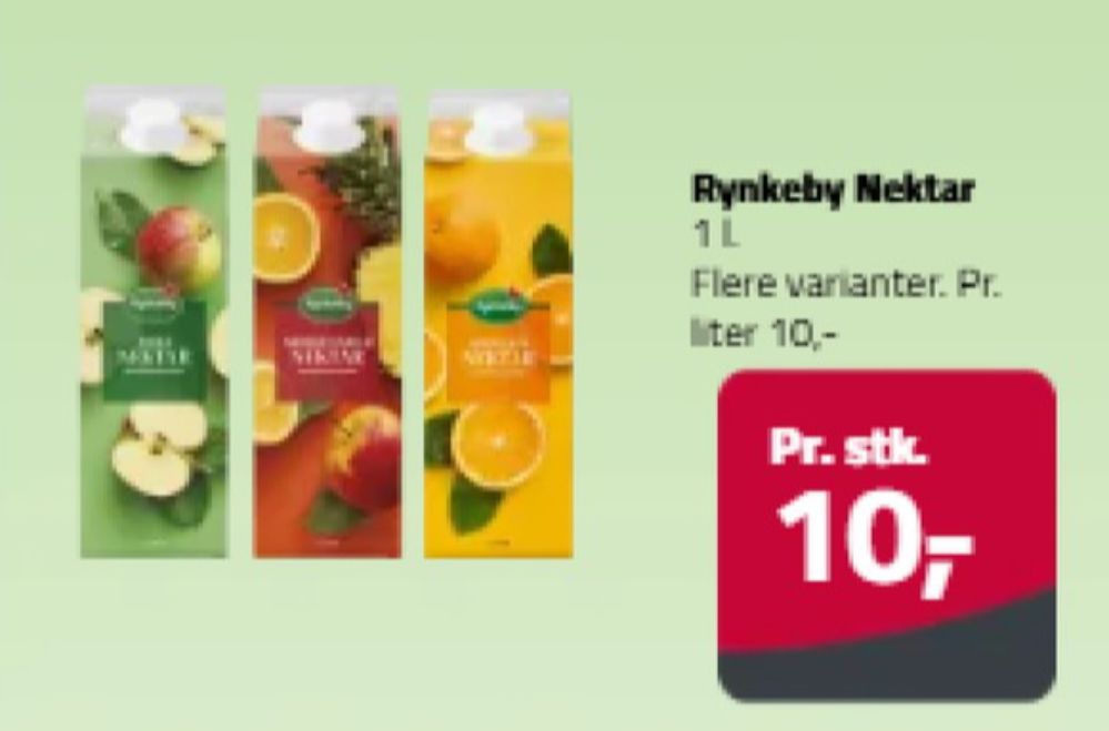 Rynkeby Nektar, Appelsinjuice