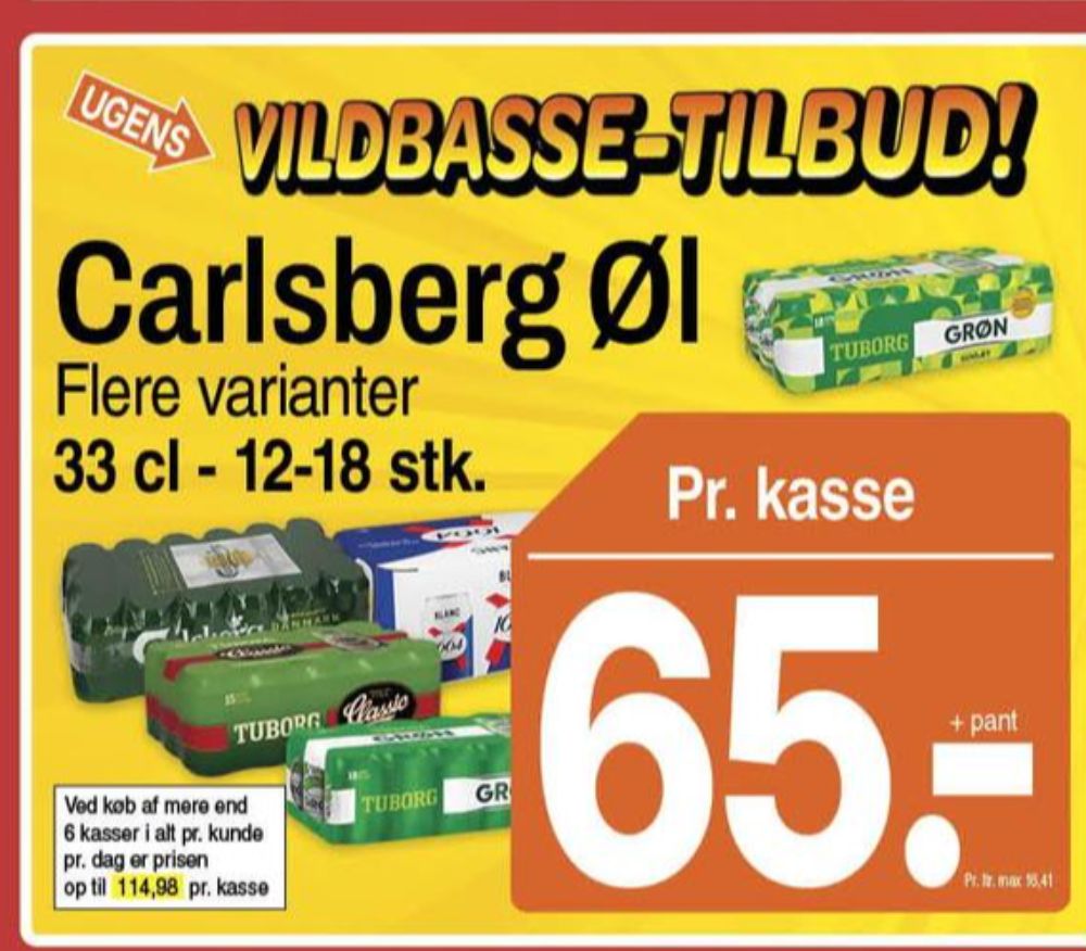 Tuborg Grøn, Øl 18 pk.