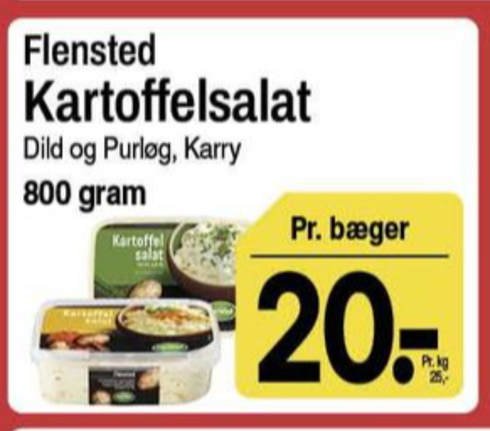 Flensted, Kartoffelsalat med Dild & Purløg