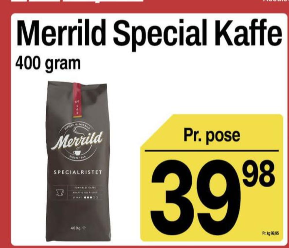 Merrild Specialristet, Kaffe Formalet