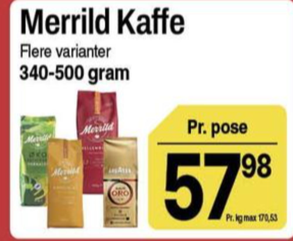 Merrild Mellemristet, Kaffe Formalet