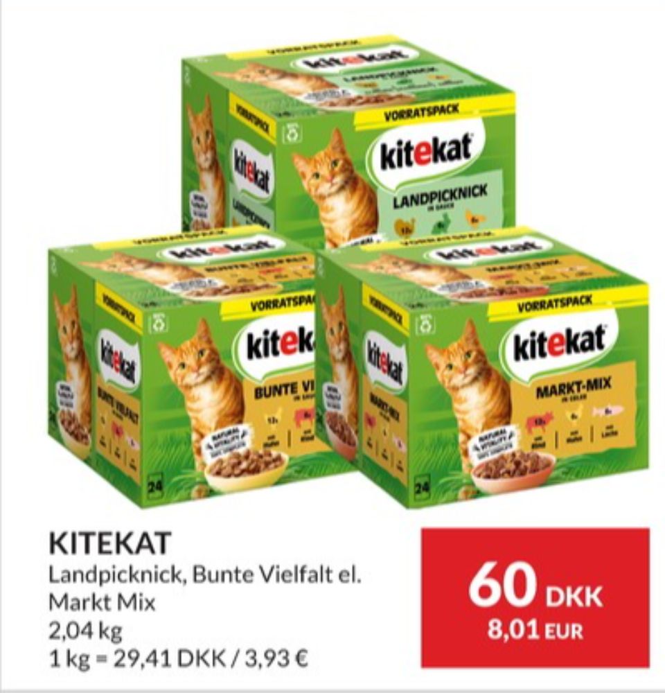 Kitekat, Kattefoder