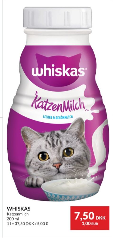 Whiskas, Kattemælk