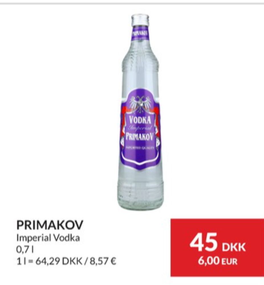 Primakov, Vodka