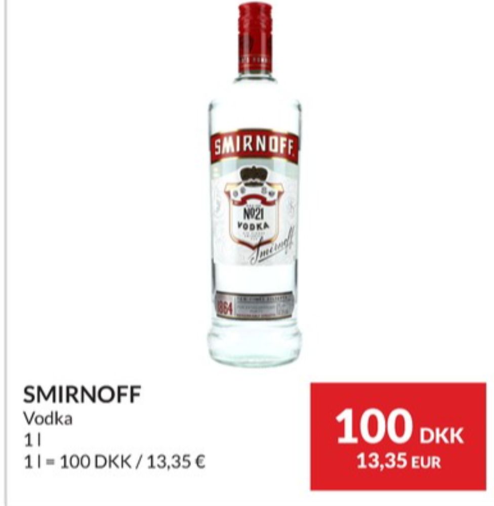 Smirnoff, Vodka