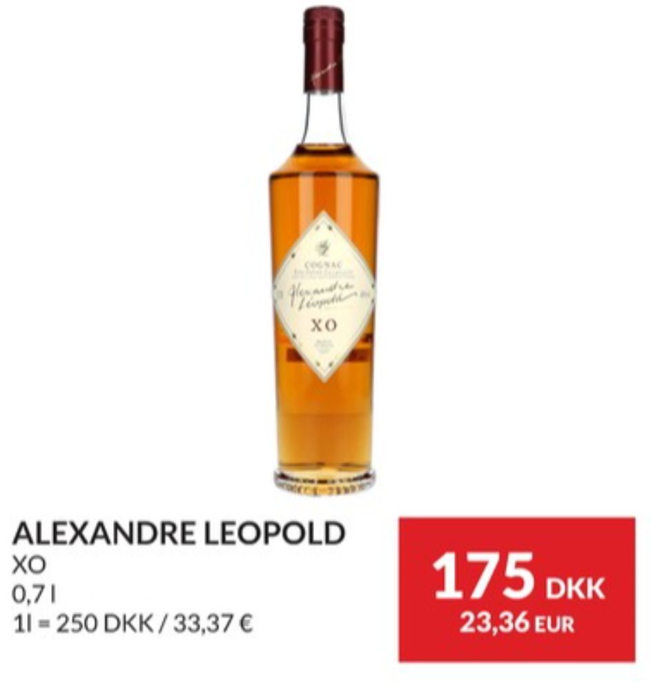 Alexandre Leopold XO, Cognac