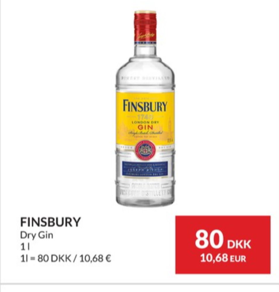 Finsbury London Dry, Gin