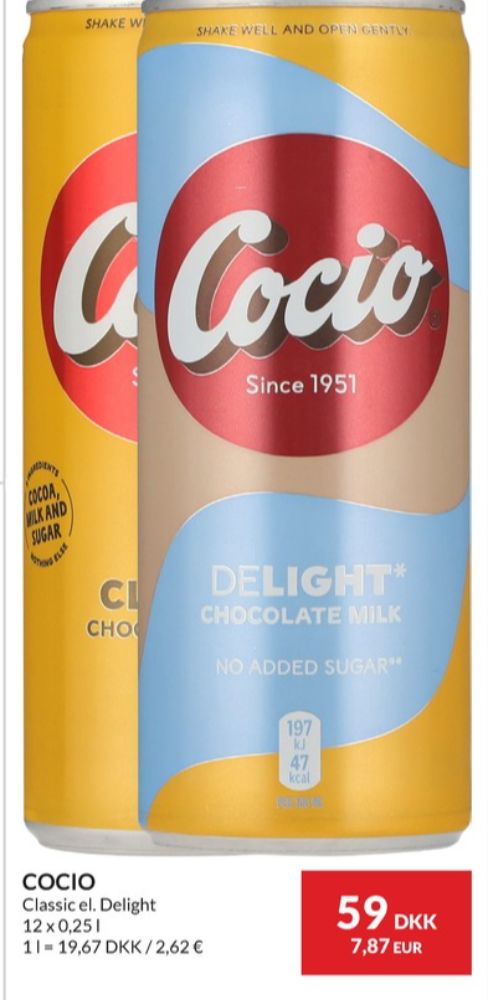 Cocio, Chokolademælk Delight 12 pk.