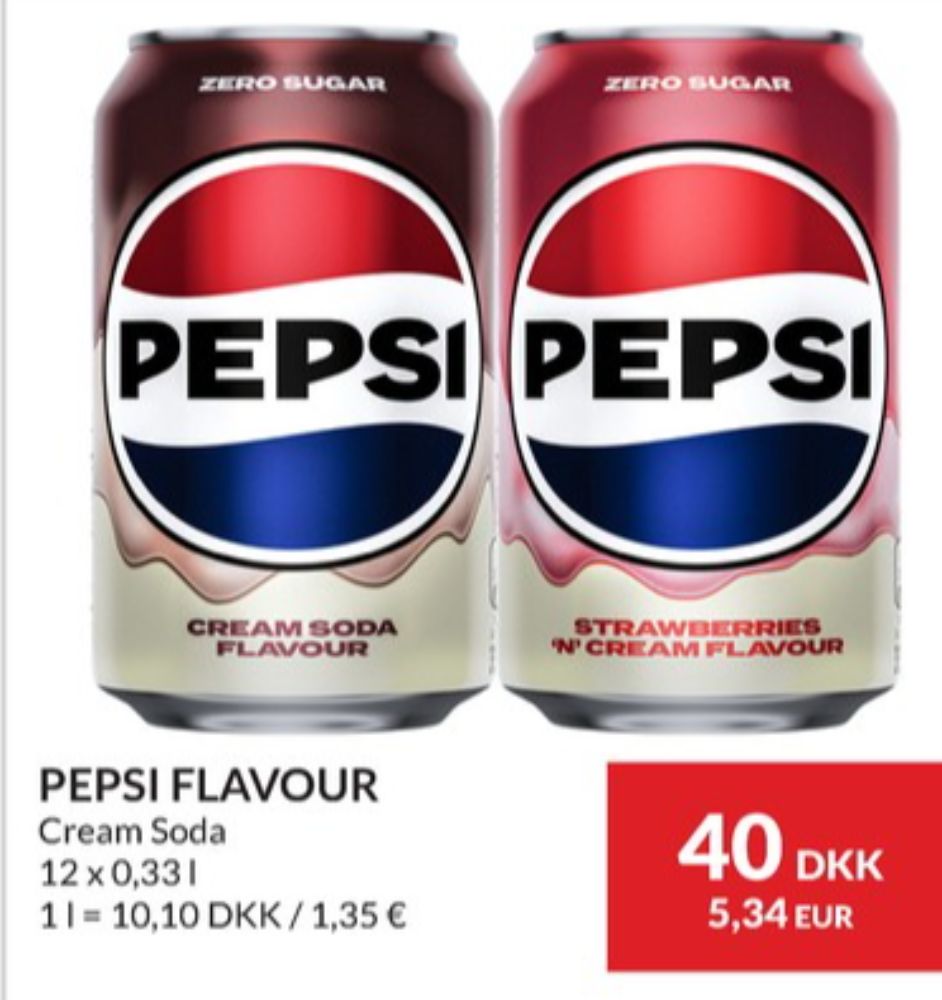 Pepsi Strawberries & Cream, Cola