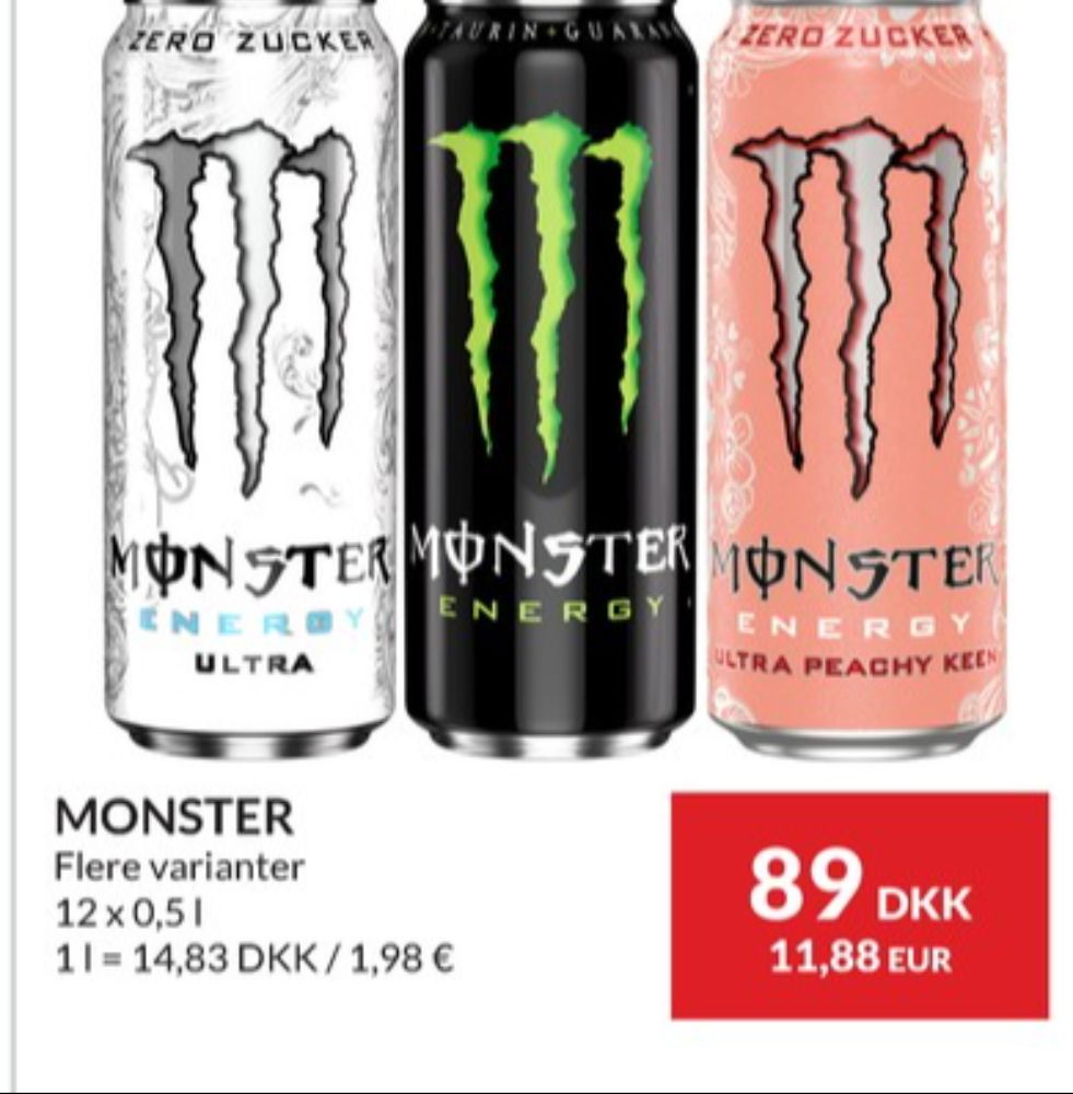 Monster Energy, Energidrik 12 pk.