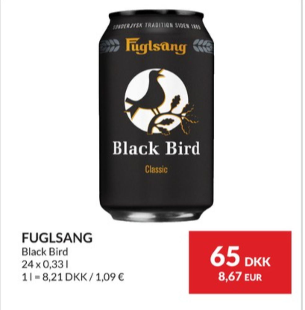 Fuglsang Black Bird, Specialøl 24 pk.