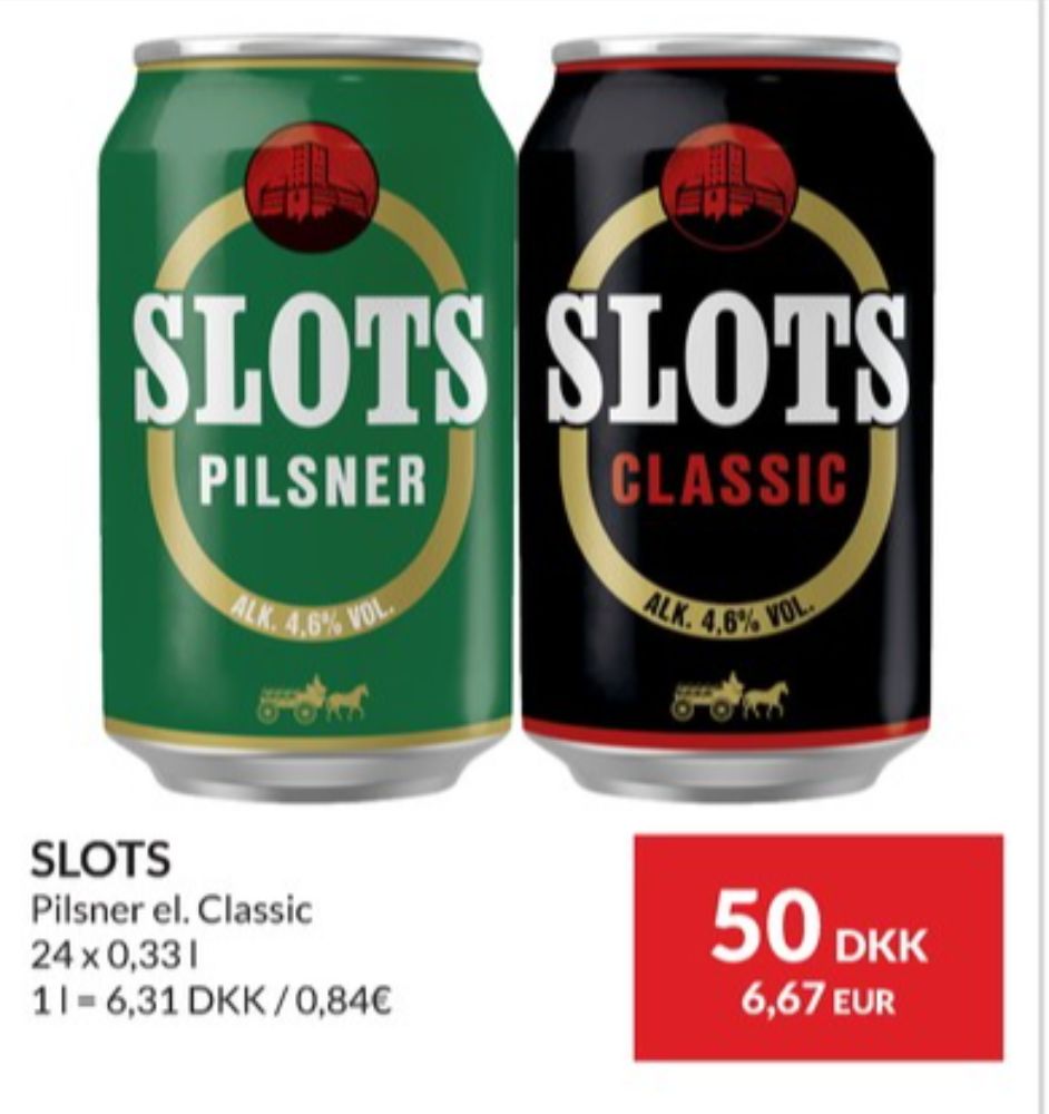 Slots Classic, Øl 24 pk.