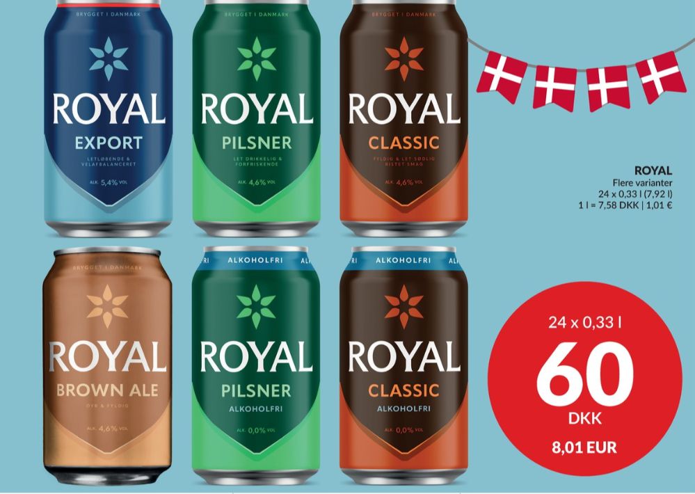 Royal Brown Ale, Øl 24 pk.