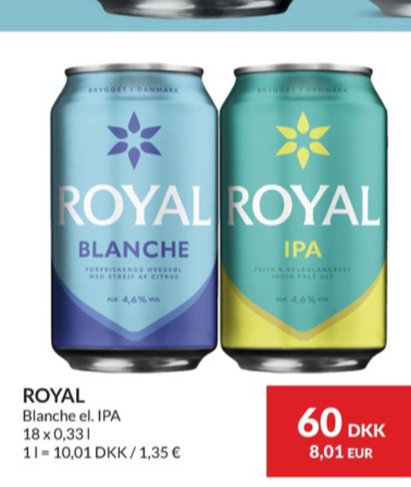 Royal IPA, Øl 18 pk.
