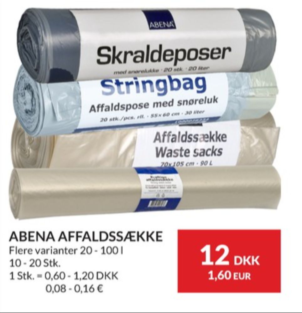 Abena, Affaldsposer