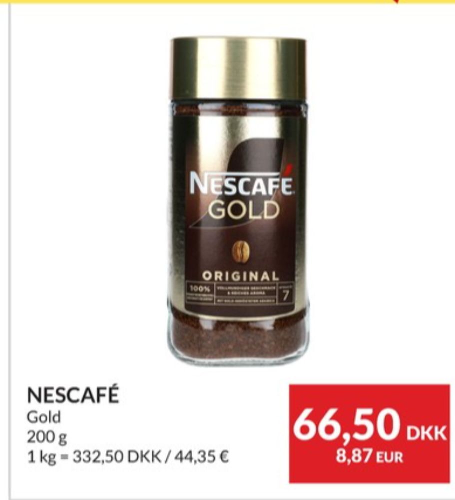 Nescafe Gold, Instant Kaffe