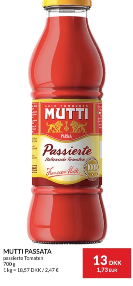 Mutti, Passata