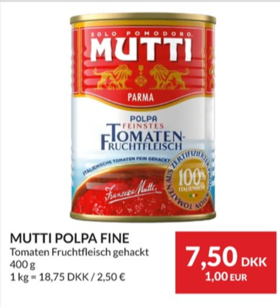 Mutti, Hakkede tomater