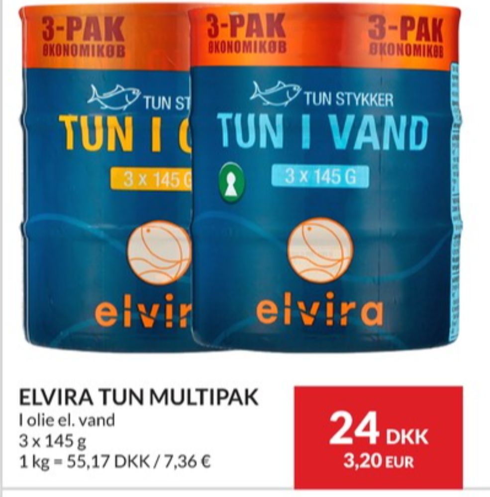 Elvira, Tun i vand