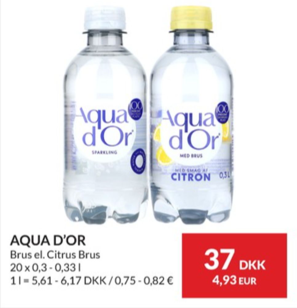 Aqua d'Or, Mineralvand med brus 20 pk.