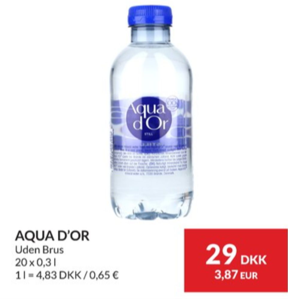 Aqua d'Or, Mineralvand uden brus 20 pk.