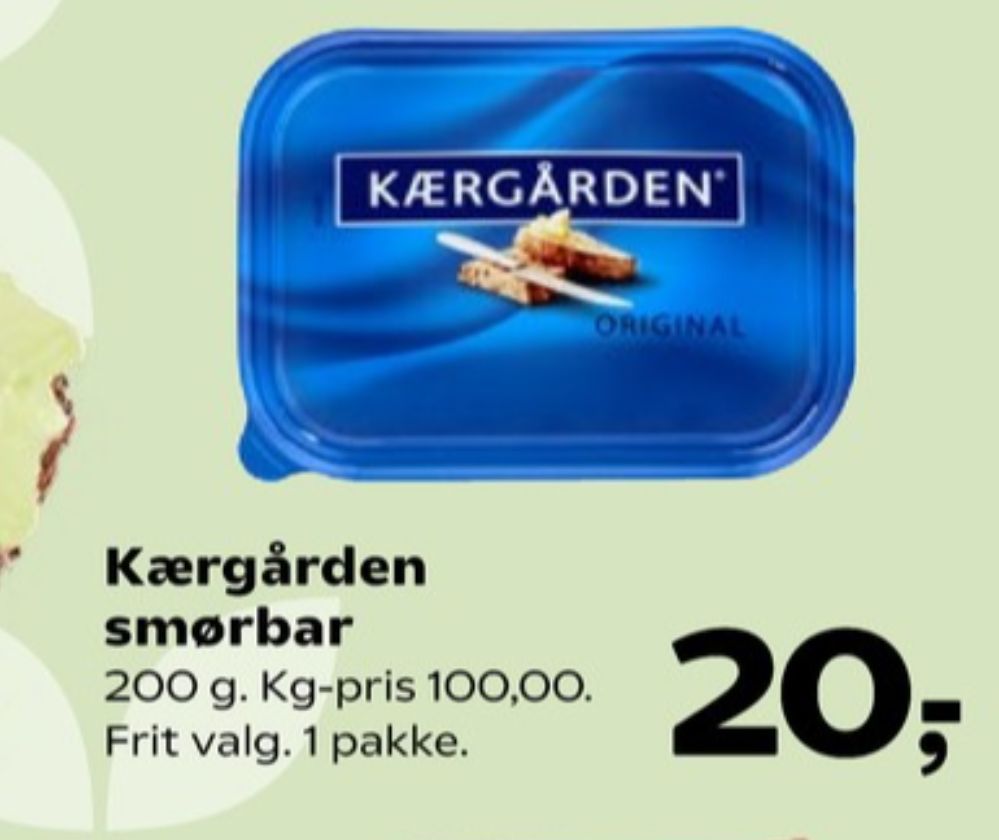 Kærgården, Smørbar