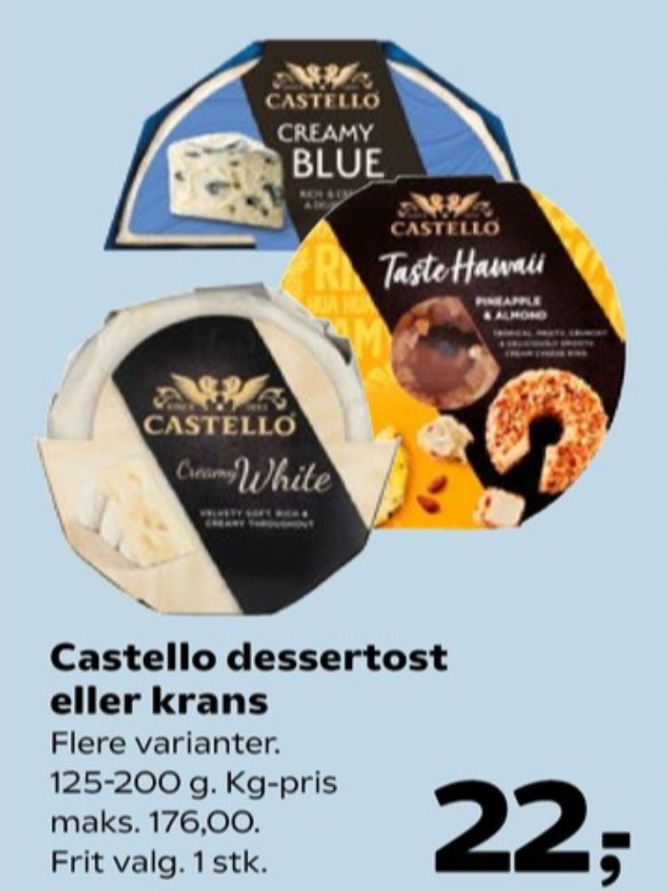 Castello Taste Hawaii, Flødeost