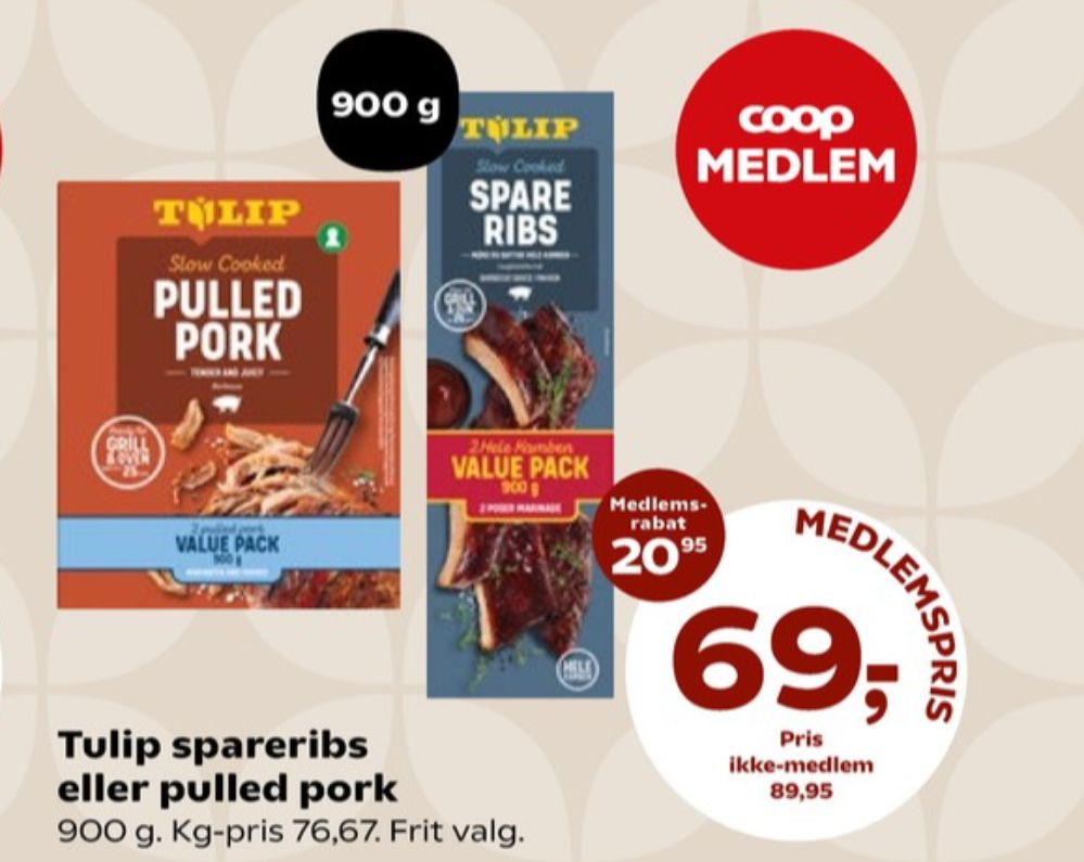 Tulip, Spareribs