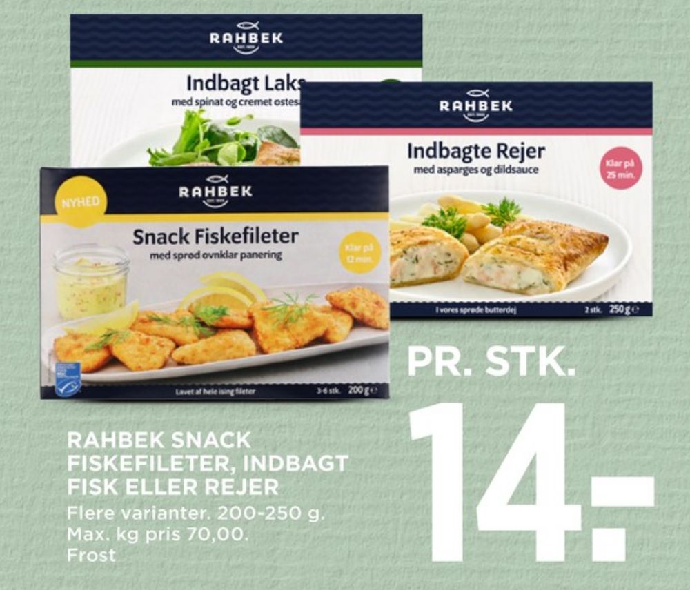Rahbek, Indbagte Rejer med Asparges og Dildsauce