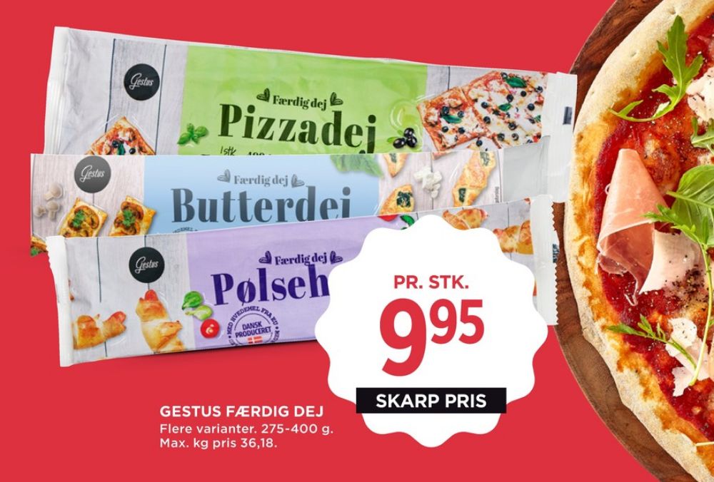 Gestus, Pølsehornsdej