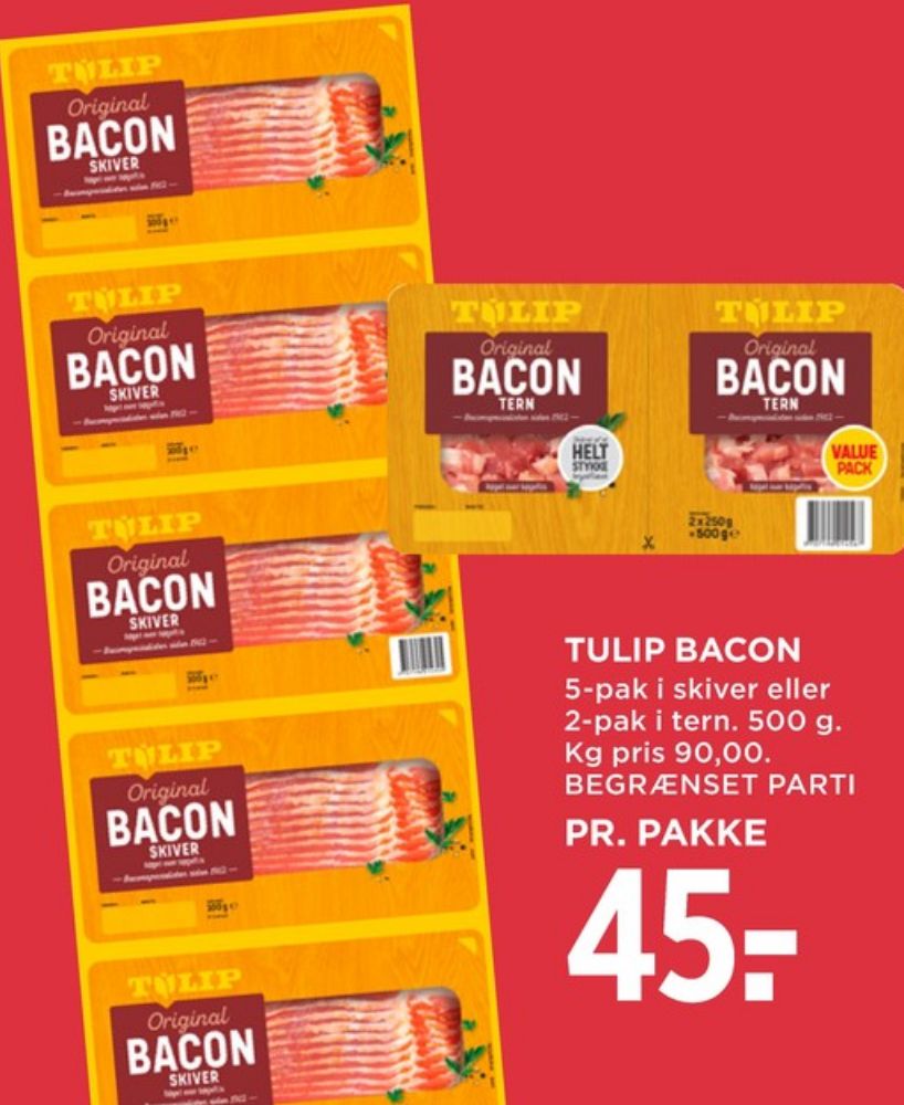 Tulip, Baconskiver