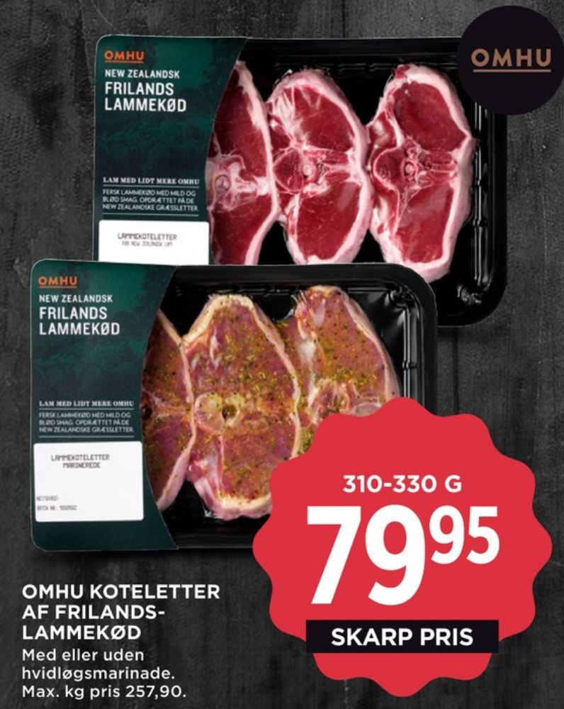 OMHU, Lammekoteletter