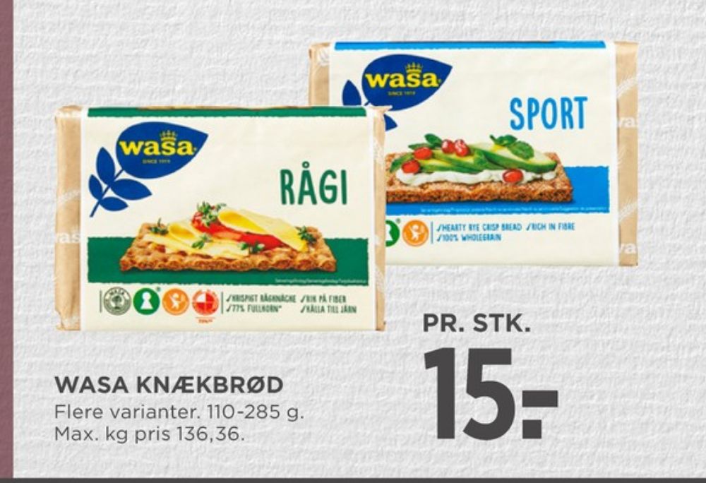 Wasa, Sport knækbrød
