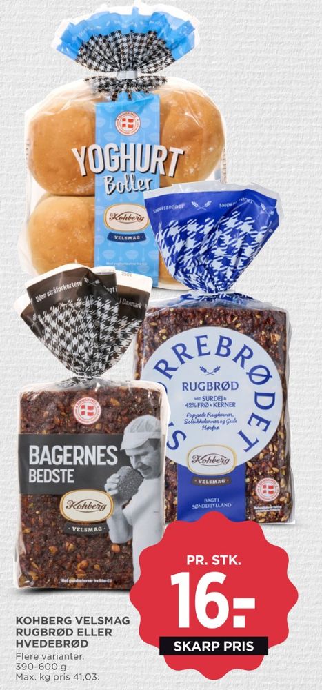 Kohberg Bagernes Bedste, Rugbrødsskiver