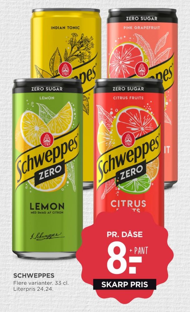 Schweppes Zero Lemon, Lemonsodavand