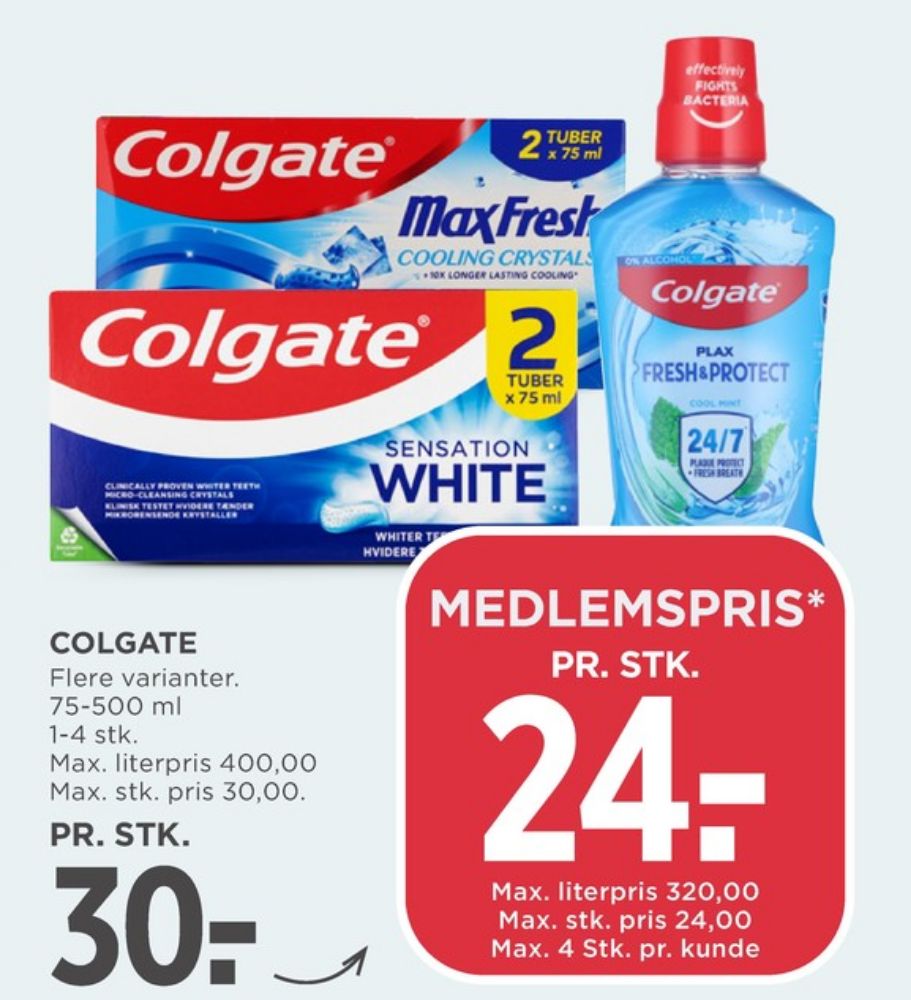 Colgate, Tandpasta